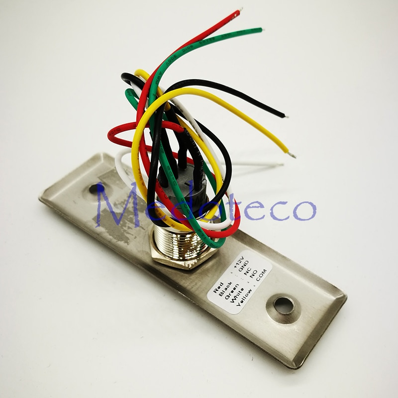 Led light stainless steel exit button metal switch for access control system Slim NO/NC/COM Door Release Button