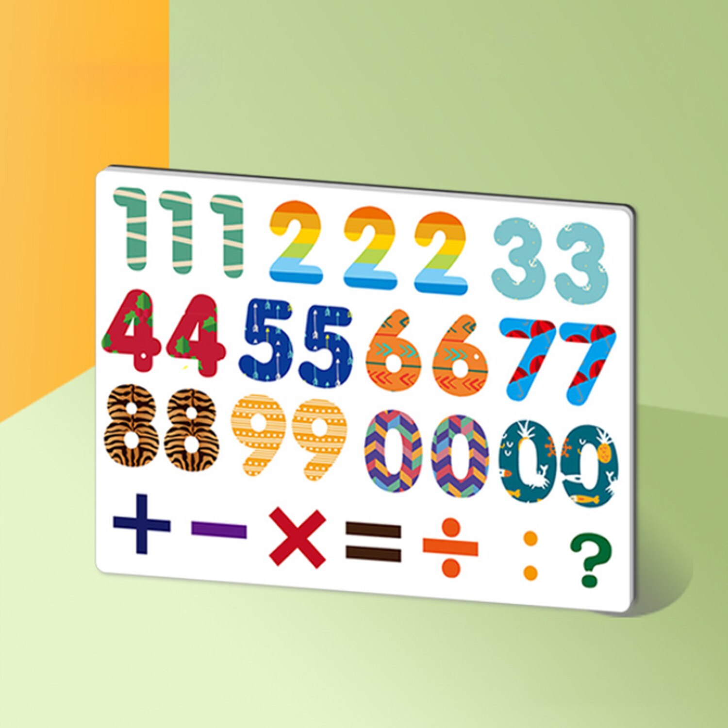 4 Set Fridge Magnet Magnetic Learning Letters + Numbers + Clock + Puzzle Blocks Style Fridge Decor Educational Toddlers Toys