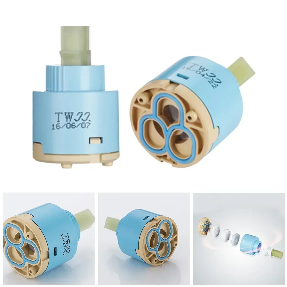 1pc Ceramic Tap Cartridge Valve Kitchen Tap Mixing High Spool Valve 35mm/40mm Home Hardware Replacement Accessories