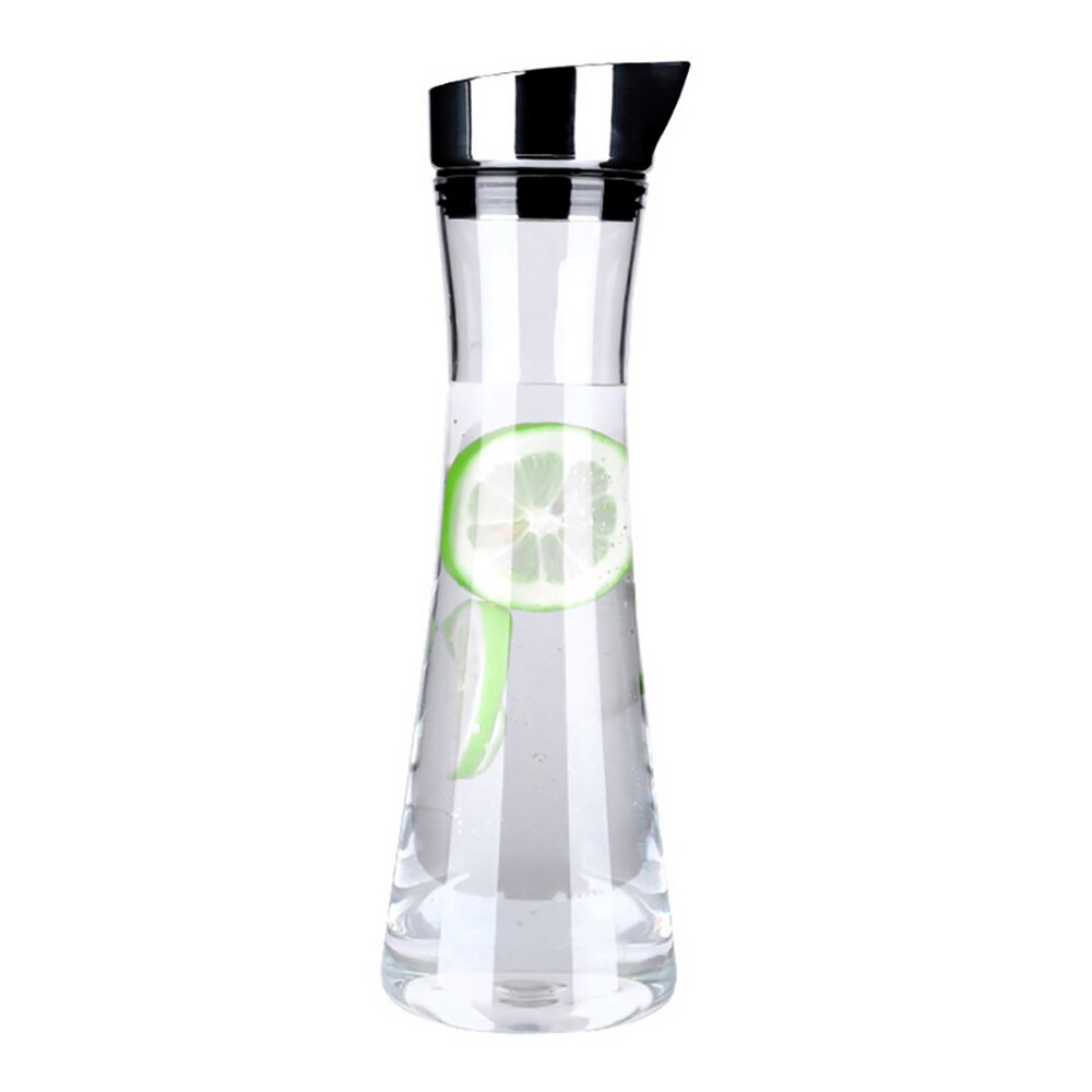 1200ML Plastic Pouring Jug Water Juice Pitcher Tea Carafe Kettle Transparent Cold Kettle Transparent: B