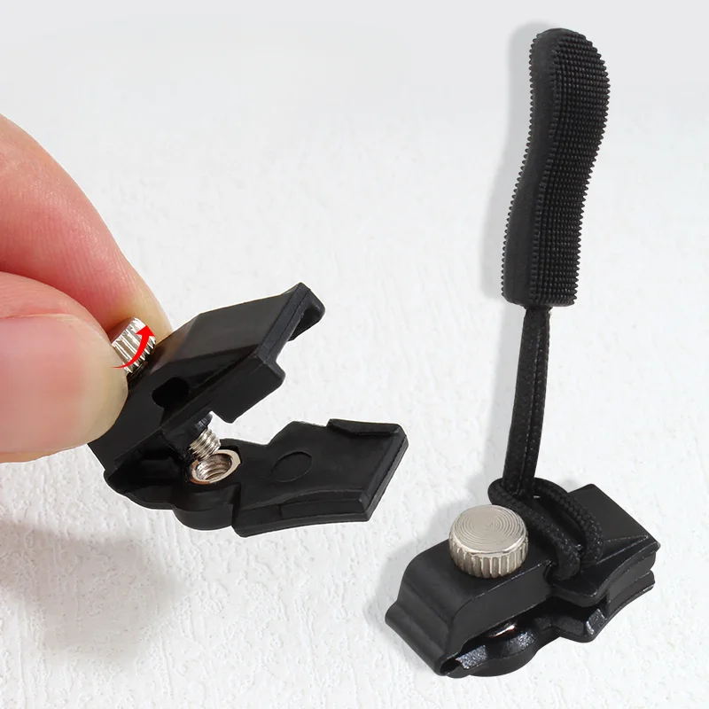 1/6pcs Zipper Repair Kit Universal Instant Zipper Repair Replacement Sliding Teeth Rescue Zipper Head For 3 Different Size