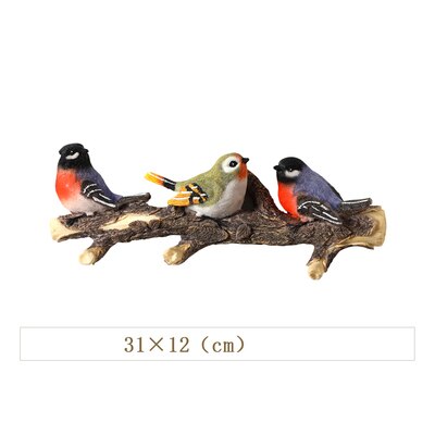 Amerikaanse Creatieve Muur Hanger Craft 3D Stereo Hars Vogels Haak Veranda Jas Sleutel Haak Rack Muur Opknoping Ornamenten Muurschilderingen Decoratie: 2