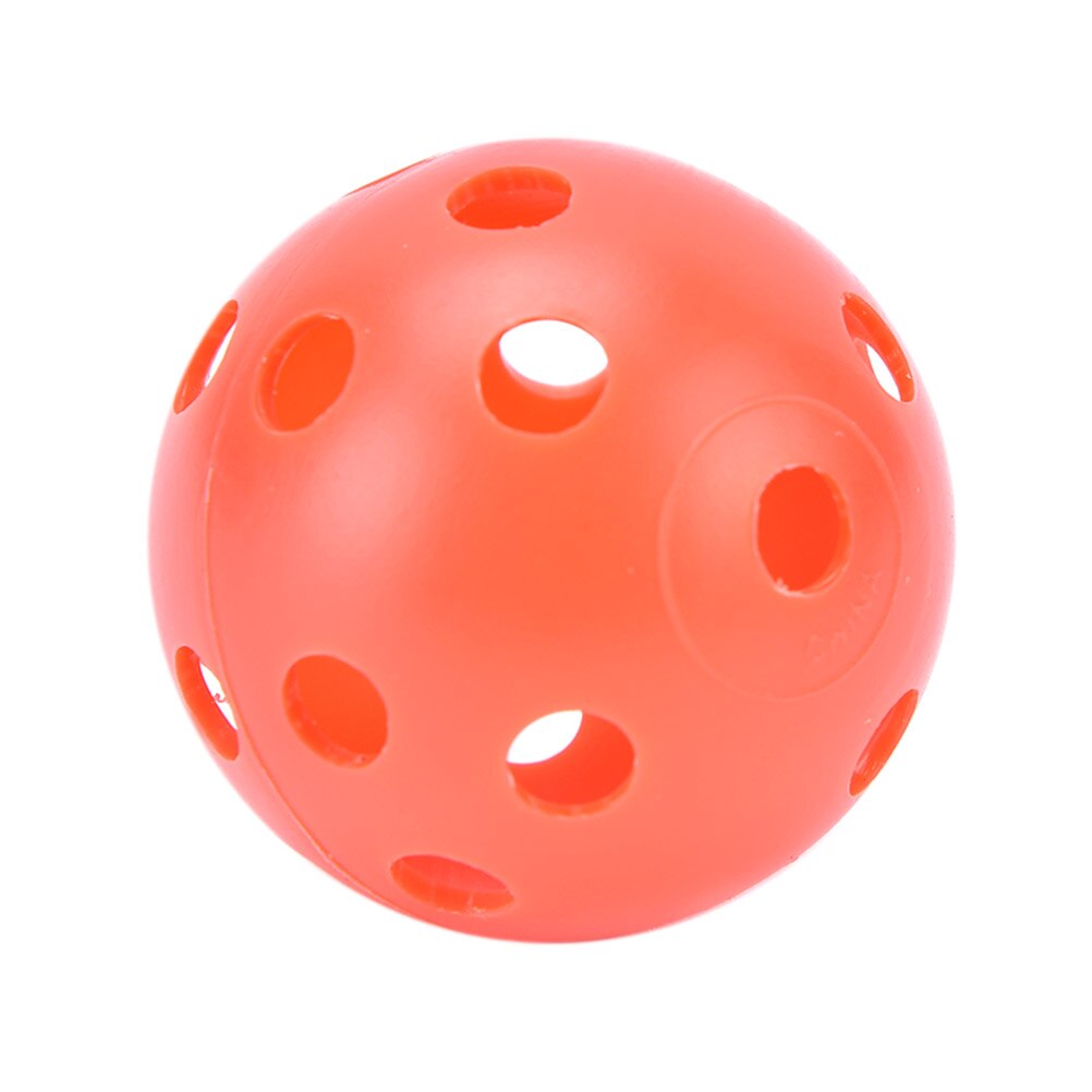 20 stk / sæt plast golfbolde whiffle luftstrøm hule golf praksis træning sportsbolde tilfældig farve