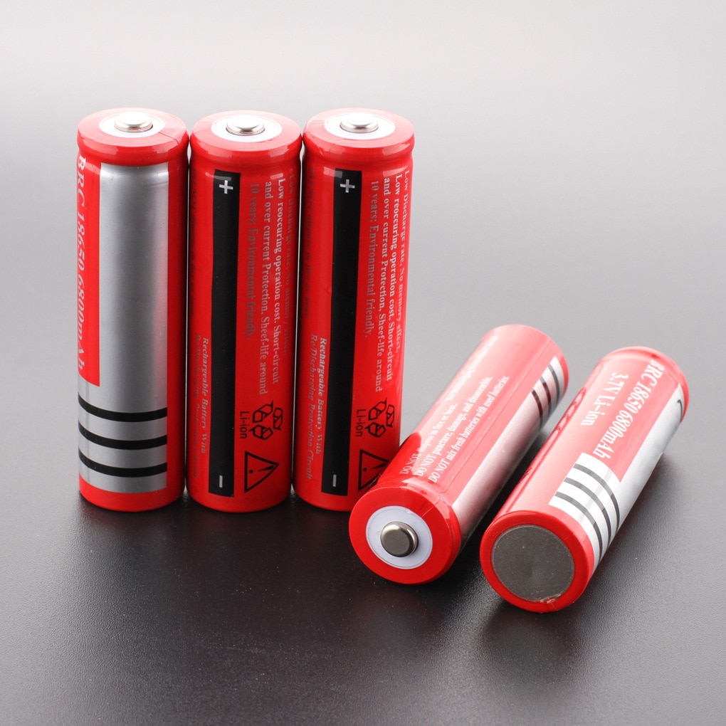 1-10pcs 18650 batteria 3.7V 6800mAh Rechargeable Li-ion Battery for Flashlight Torch LED bateria 18650 recargable pilas Cells