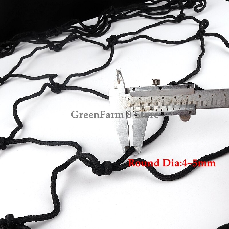 4/5/6/8/10/12/15cm Grid Black Color Stairs Toddler Safe Deck Anti Falling Net Nylon Safety Protection Nets Round Dia 4~6mm