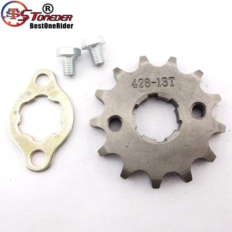 Stenhugger 428 13 tand 20mm forreste kædehjul gear til atv quad pit dirt bike 50cc 70cc 90cc 110cc 125cc 140cc 150cc 160cc