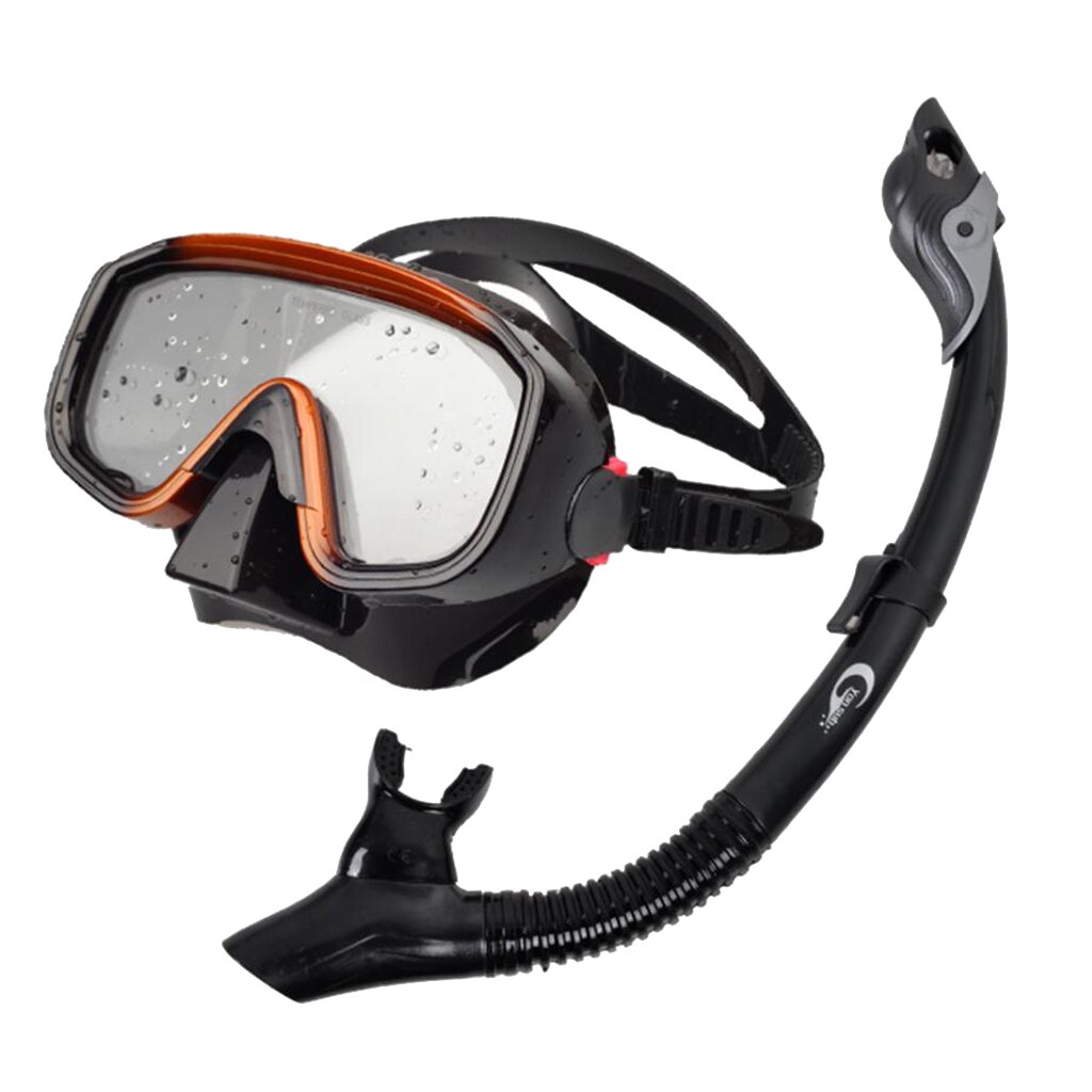 MagiDeal Scuba Dive Snorkeling Mask Goggles Snorkel Breathing Tube Set Mask+Breathing Tube Set Snorkeling Equipment