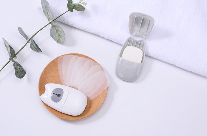 Savon de Boxe jetable | Savon de voyage en plein air, savon de toilette jetable, lavage des mains, bain à main, tranches propres parfumées, feuilles, Mini savon Portable
