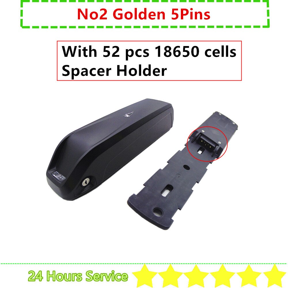 40 50 52 56 pcs 18650 cells Hailong Hailong1 Ebike Battery Case 24V 36V 48V 52V Down Tube Shark Electric Bike Battery Box
