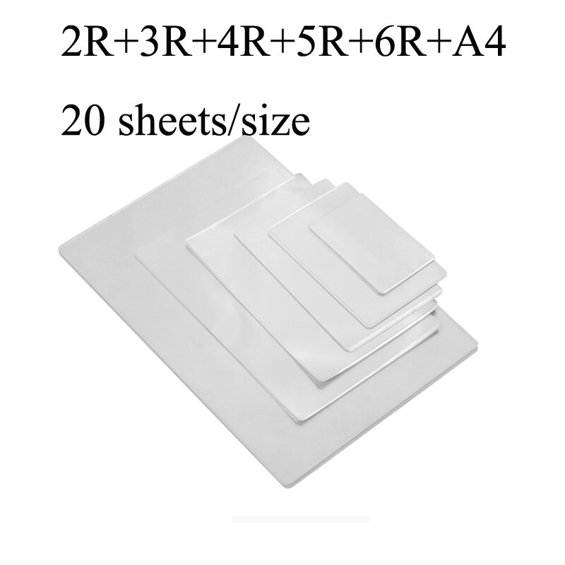 70mic Thermische Lamineren Film Zakjes Pet Clear Vel Fotopapier Document Foto Lamineren Voor Lamineren Machine Laminator