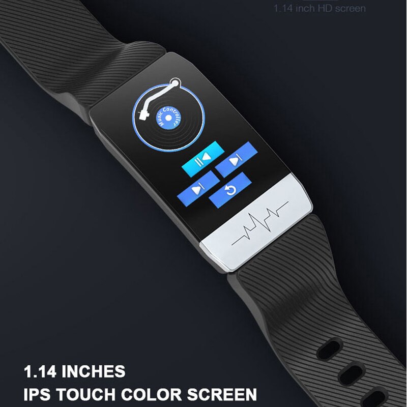 Fitness Tracker Smart Watch ECG PPG Smart Band Blood Pressure Waterproof Heart Rate Monitor Smart Bracelet Men Women Pedometer