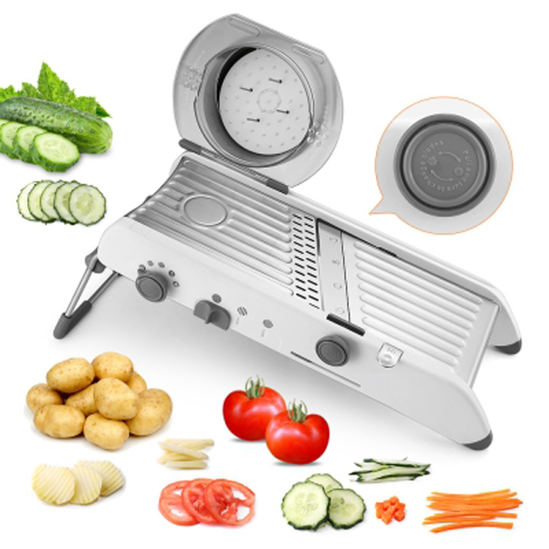 Mandolin manuell grönsak frukt skivare potatis morot rivjärn lök frukt skivare fräs hackare julienne kök grönsaksverktyg