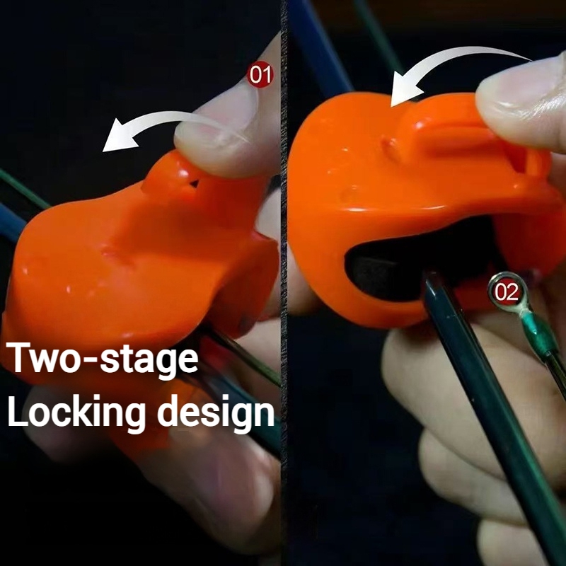2pcs Fishing Rod Holder Fishing Equipment Anti-Slip Pole Hooks Keeper Quick-Attach Fishing Rod Holder Grip Tackle Organizer