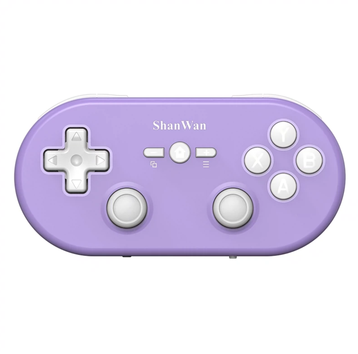 ShanWan-Mini manette de jeu sans fil Bluetooth Q37, micro contrôleur de jeu, Hall, double bascule, convient pour Android, IOS, PC, , 2025: Grey