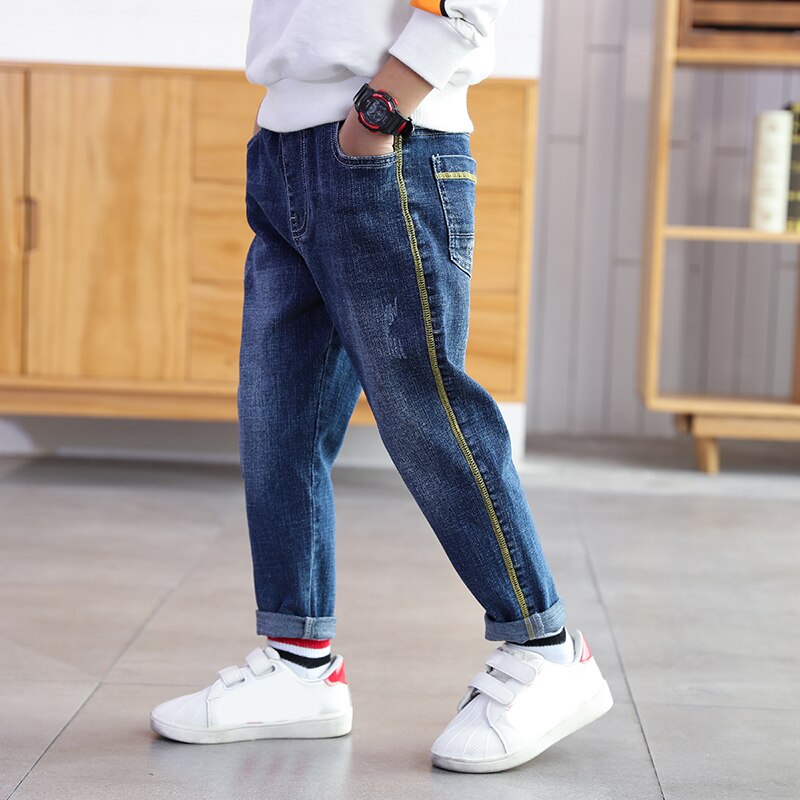 IENENS Dei Ragazzi Dei Jeans Dei Capretti Dei Pantaloni Da Cowboy Autunno Del Denim Dei Pantaloni 5-13 Anni di Bambini di Modo Causale Jean Gonne E Pantaloni