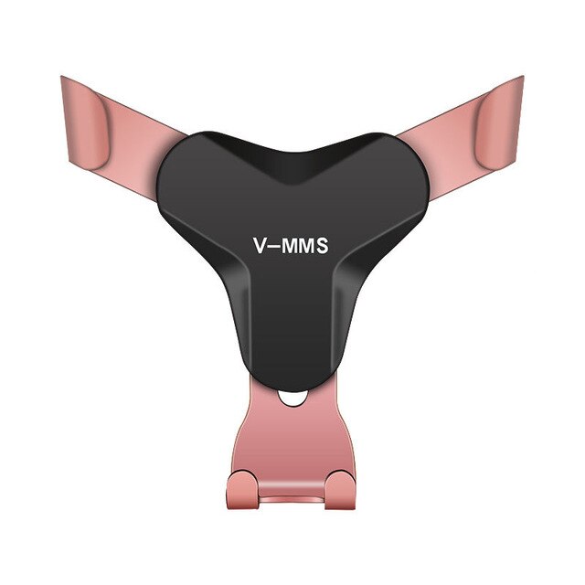 Zwaartekracht Beugel Auto Telefoon Houder Flexibele Universele Auto Zwaartekracht Houder Ondersteuning Mobiele Telefoon Stand Voor Iphone X Xr Xs Max samsung: Rose gold