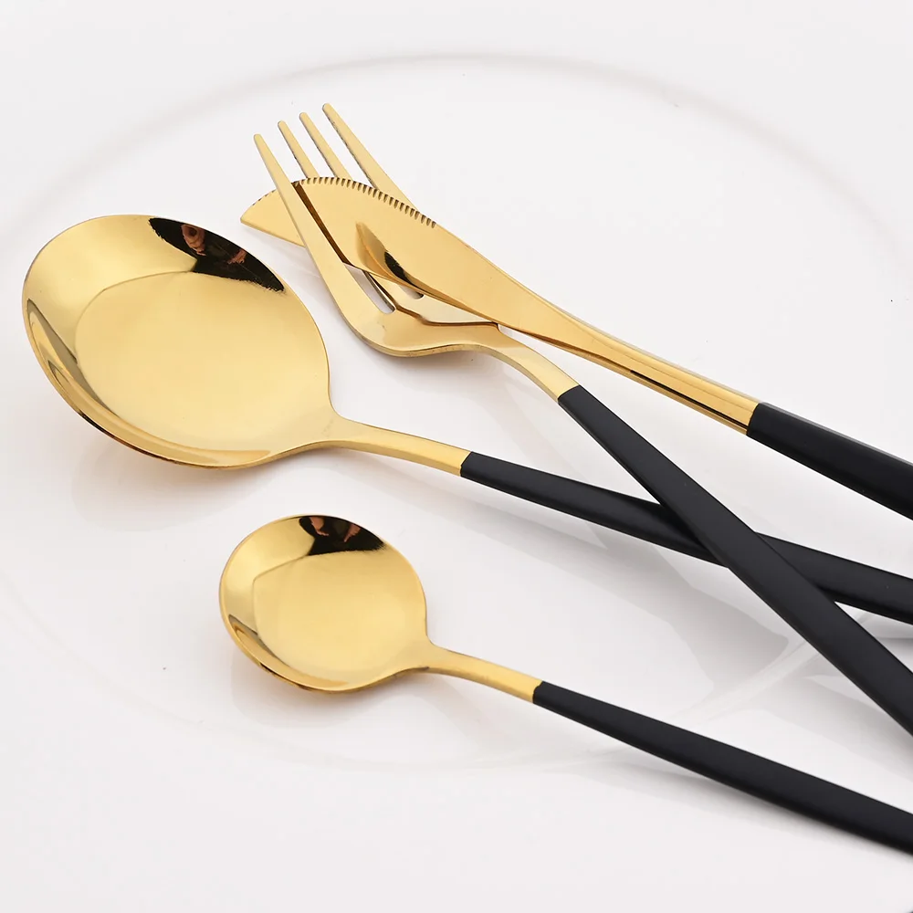 8 stuks tafel dinervork roestvrij staal dessertvork servies vorken set zwart bestek servies keukenaccessoires