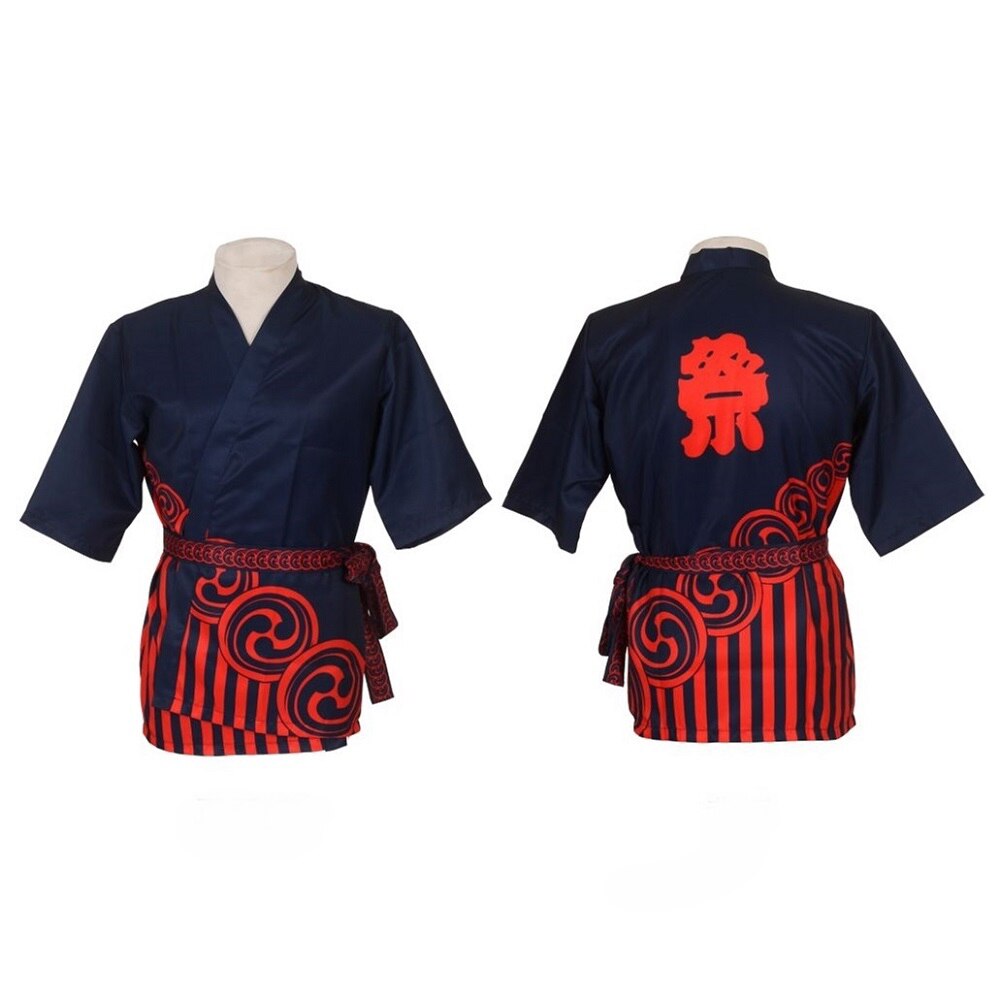 Veste de Chef Hommes de Traiteur Japonais Pour, Uniforme de Chef D&#39;Hôtel, Vêtements de Cuisine de Restaurant de Sushi,Teppanyaki, Salopette de Serveur, Cuisine Japonaise Cuisine Tenue Cuisinier Professio: Black / XL