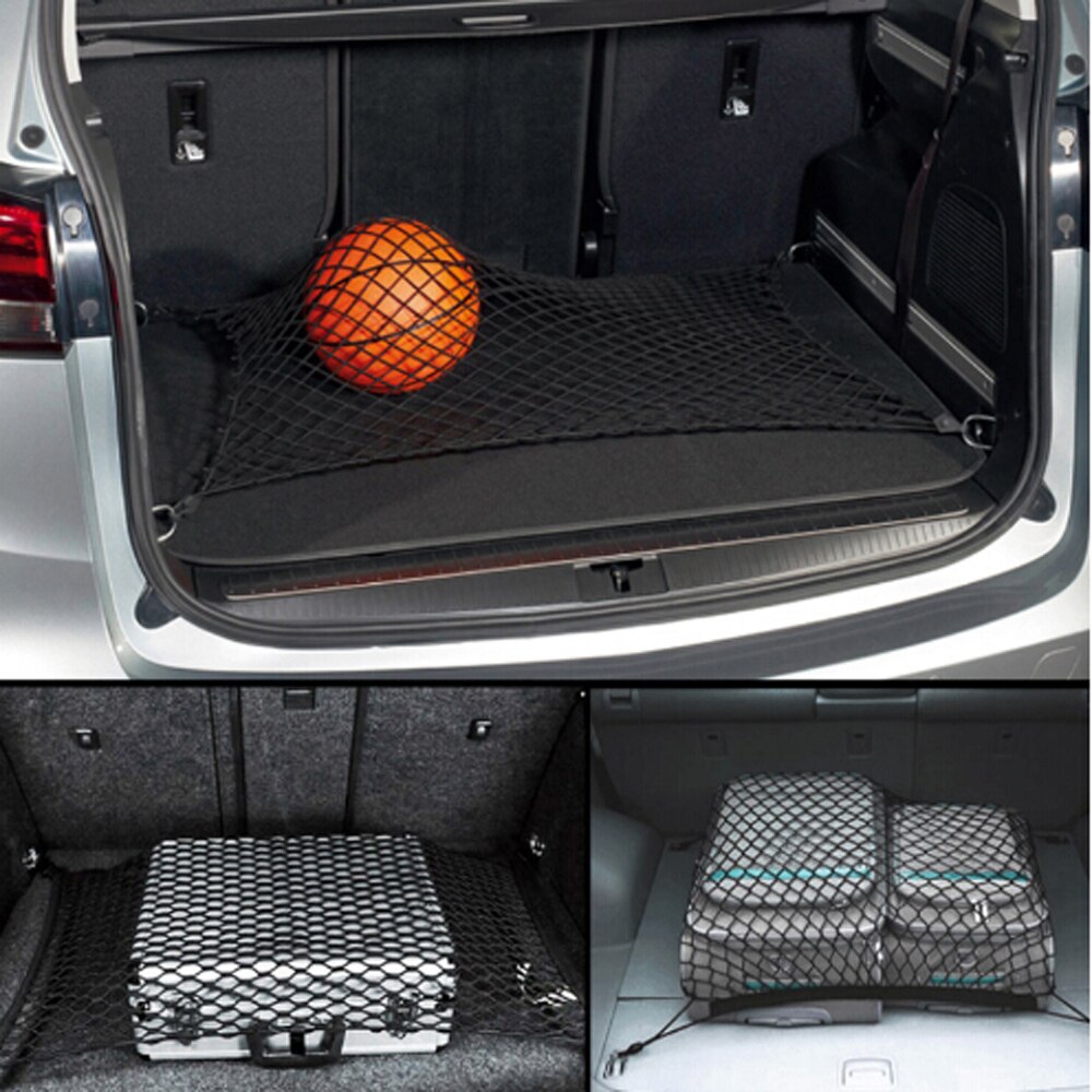 Organizador de carga de red de malla para maletero de coche, XE para Jaguar XF XJ XJS XK FUTURE-TYPE E-TYPE F-TYPE F-PACE