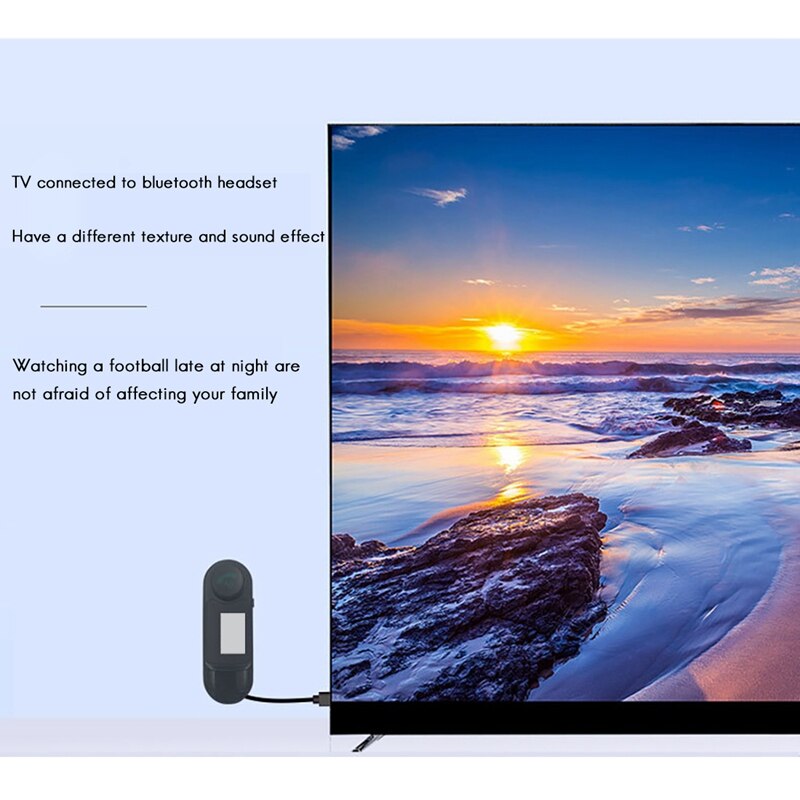 LCD with Screen USB Bluetooth Audio Receiver Transmitter TV Computer Audio Transmitter