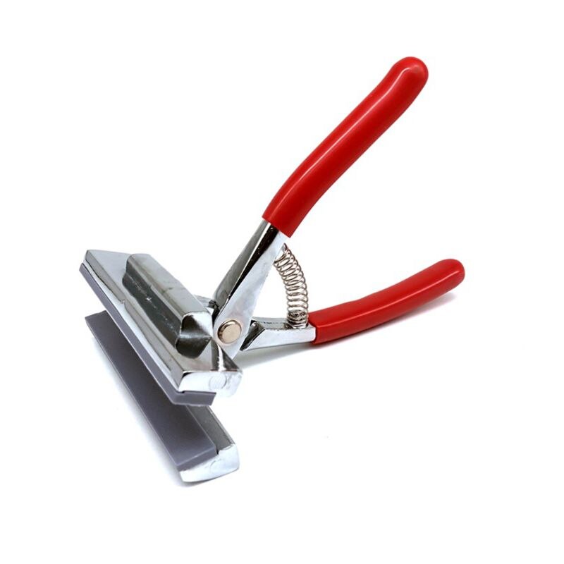 12cm oljemålningstångklämma med rött handtag sträckt dukduk tyg brett käftsträckningsverktyg för reklamtryck