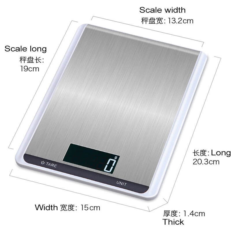 5kg.10kg/1g Digital Scale Kitchen Weight Electronic Weighing Balance kitchen Scale with Household Scale Baking Tool