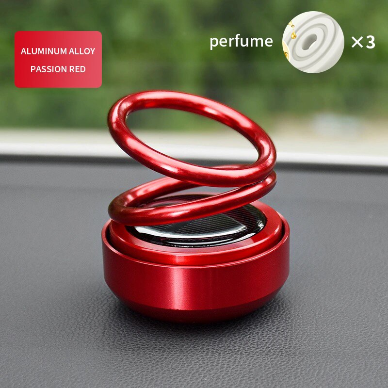 Auto Parfum Luchtverfrisser Leuke Solar Auto Diffuser Effen Aromatherapie Air Vent Luchtverfrisser Voor Auto Interieur Decor Accessoires: Rood