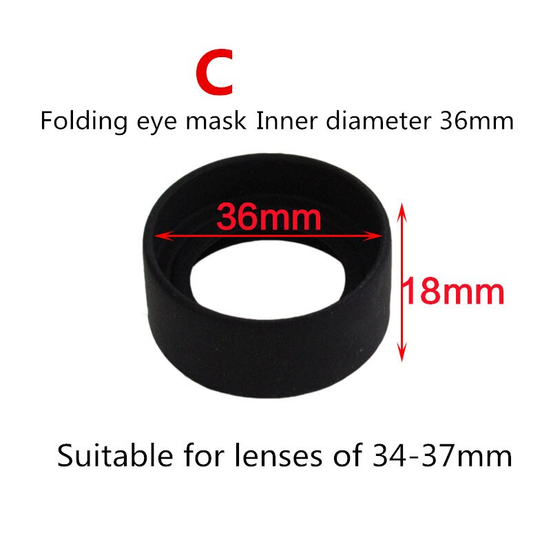 Okular Patch Mikroskop auge maske Gummi Ring okular Anti auge wackeligen abdeckung Teleskope Schutz abdeckung: C
