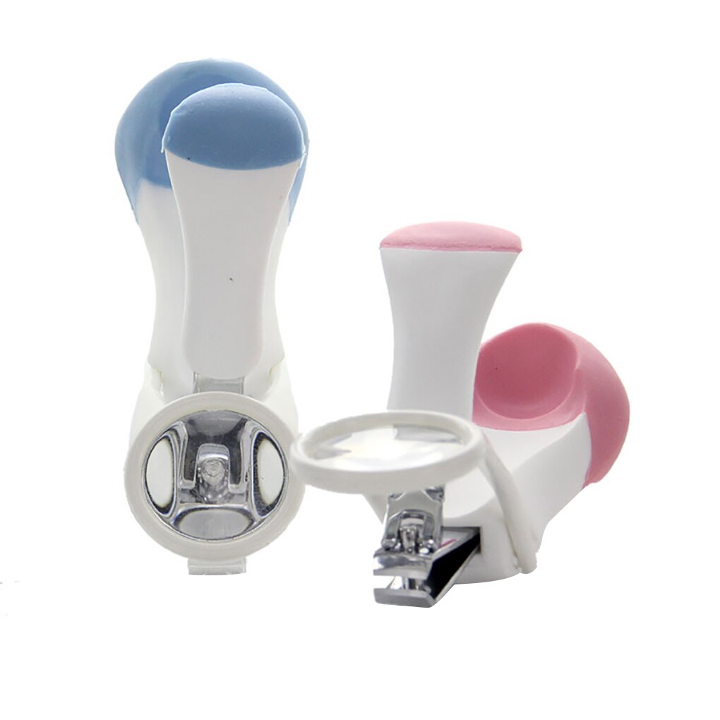 Veiligheid Nagelknipper Rvs Vergrootglas Nagelknipper Vergrootglas Bevestigd Baby Volwassenen Handig Dagelijks Nail Schaar