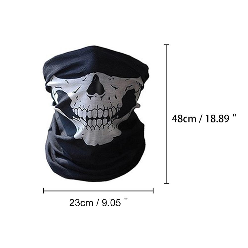 3D Skeleton Skull Seamless Balaclava Magic Scarf Face Mask Fishing Cycling Ski Outdoor Headband Tube Scarf Men Neck Scarves