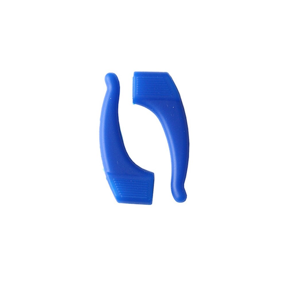 1 Pairs Anti Slip Oor Haken Grips Bril Siliconen Tempel Tip Duurzaam Comfortabele Brillen Accessoires Makkelijk Te Gebruiken: Blauw