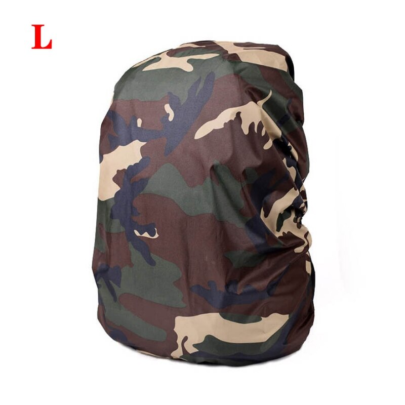Camouflage Backpack Cover Dust-resistance Rucksack Waterproof Cover For Outdoor Camping Travel Hiking Climbing Bag: Purple
