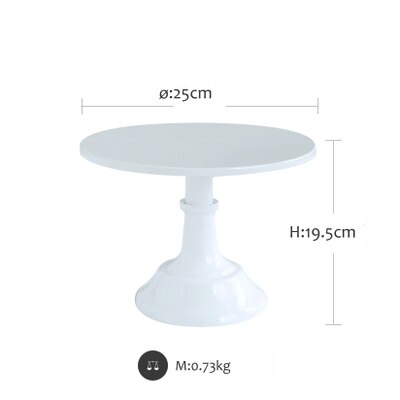 Sweetgo Grand Baker Cake Stand 10 Inch Voor Bruiloft Tafel Verstelbare Hoogte Fondant Cupcake Display Accessoire Party Bakvormen: White