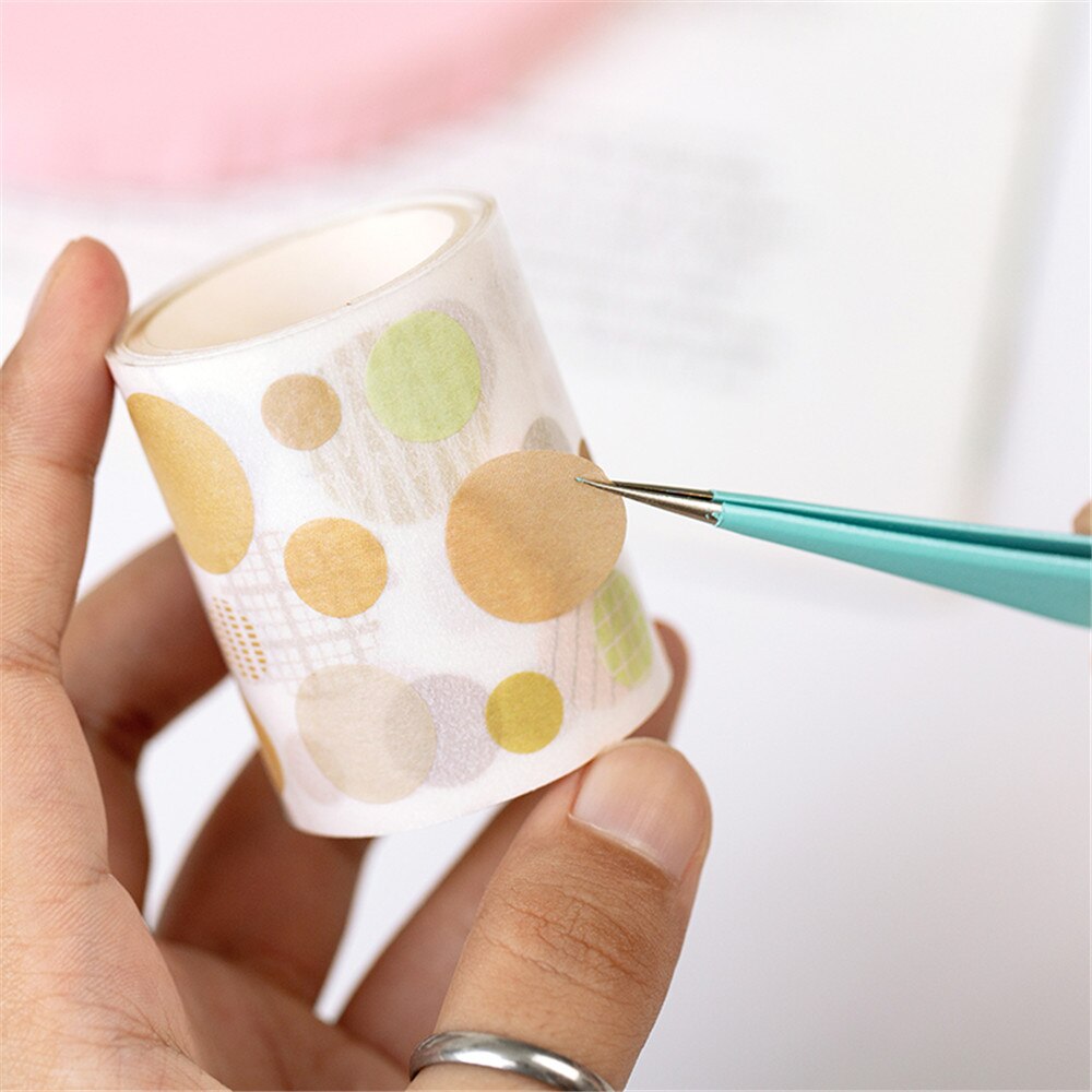 Macaron Kleur Roestvrijstalen Pincet Diy Scrpabooking Tape Sticker Gebogen Tool Thuis Werken Model Making Hand Tool