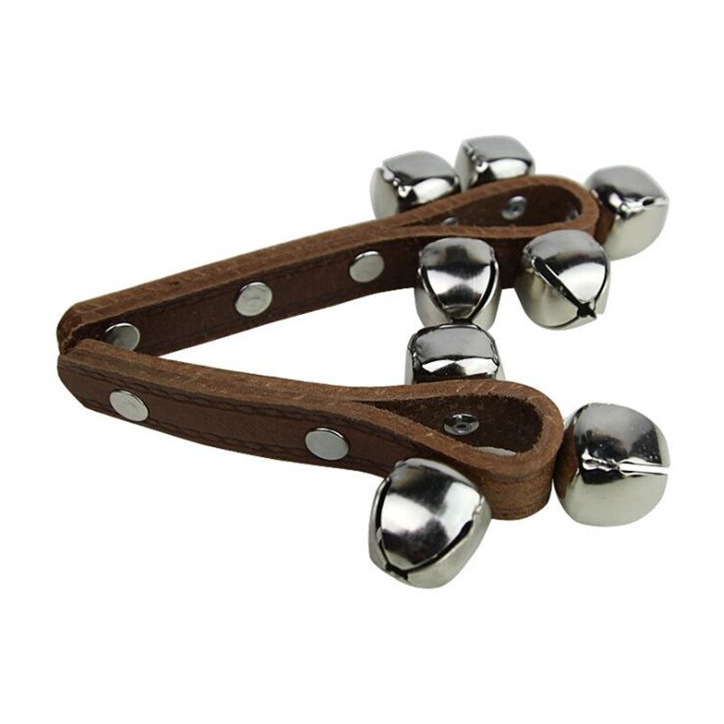 Instrument Tambourine Toy Early Education Toys Vibrator Rattle Leather Strape Children Toys Best