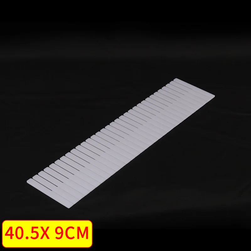 Adjustable Drawer Separator Plastic Divider Clapboard Household Space-saving Tool Underwear Socks Storage Organizer: Orange