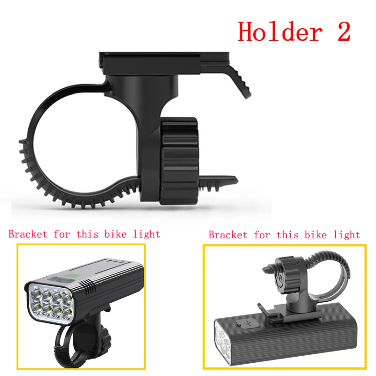1PC Bike Light Bracket Mount Bike Lamp Support Bicycle Light Holder Bike Accessories Rotation Cycling Bike Flashlight Rack Xoss