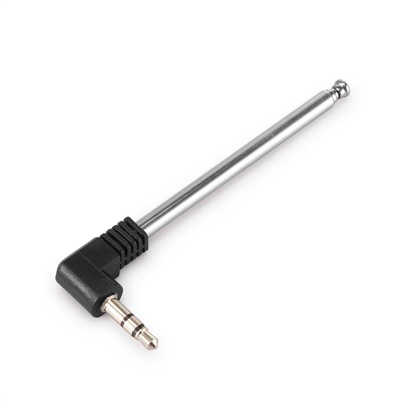 Onever 3.5mm FM Radio Receiver Antenna Retractable Aerial Stainless Steel Multi-Purpose Interface FM Radio For Car Mobile Phone
