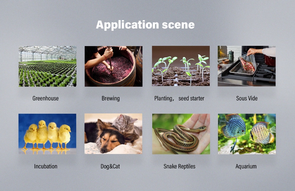 Inkbird Digital Thermostat Temperature Controller Heating Cooling Control Instrument ITC-308S 30CM Probe for Incubator Brewing