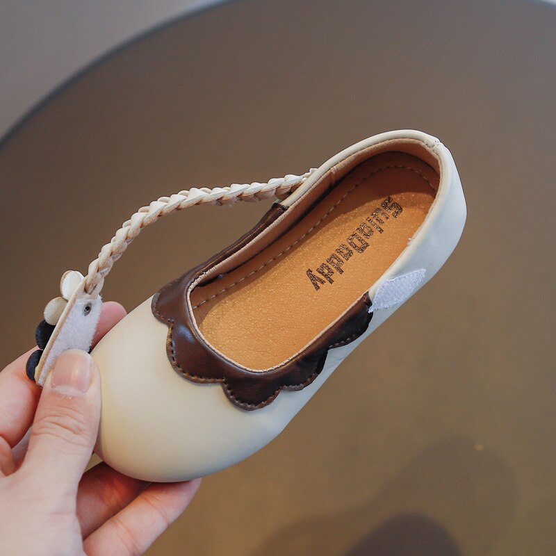 Lente/Herfst Kinderen Leren Schoenen Baby Peuter Flats Comfortabele Student Toevallige Prinses Meisjes Prestaties Kids 02A