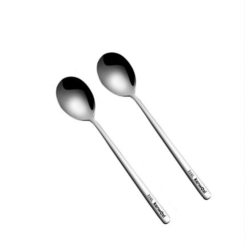 Sked av rostfritt stål för hemmabruk, ätsked, dricksoppa, koreansk lång sked, förtjockad blandningssked, liten sked.