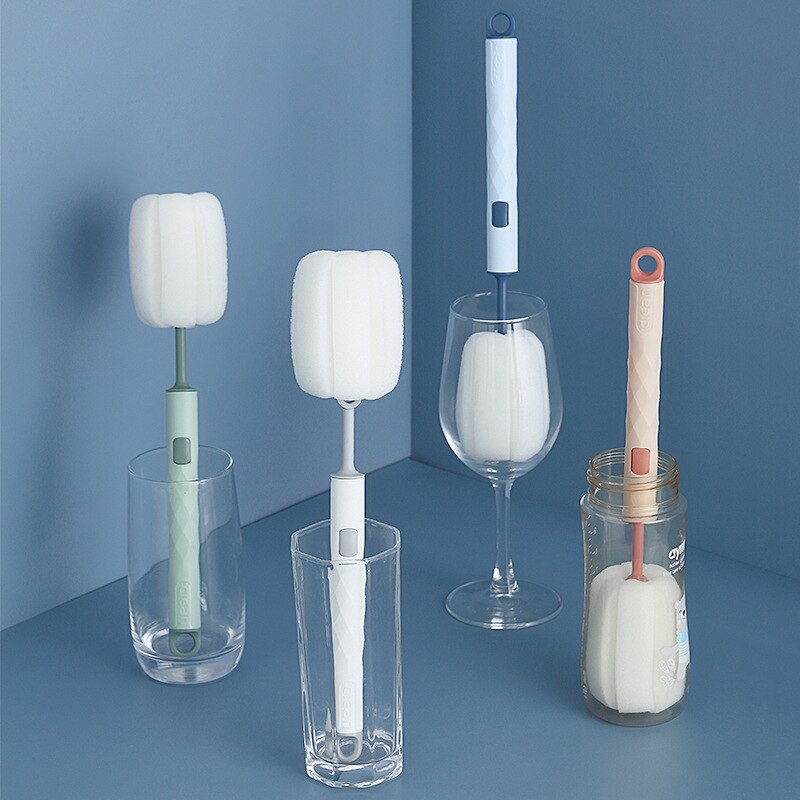 Abnehmbare Schwamm Baby Tasse Flasche Pinsel Küche Reinigung Werkzeug Flasche Reinigung Reinigung Pinsel goupillon escovas de garrafa