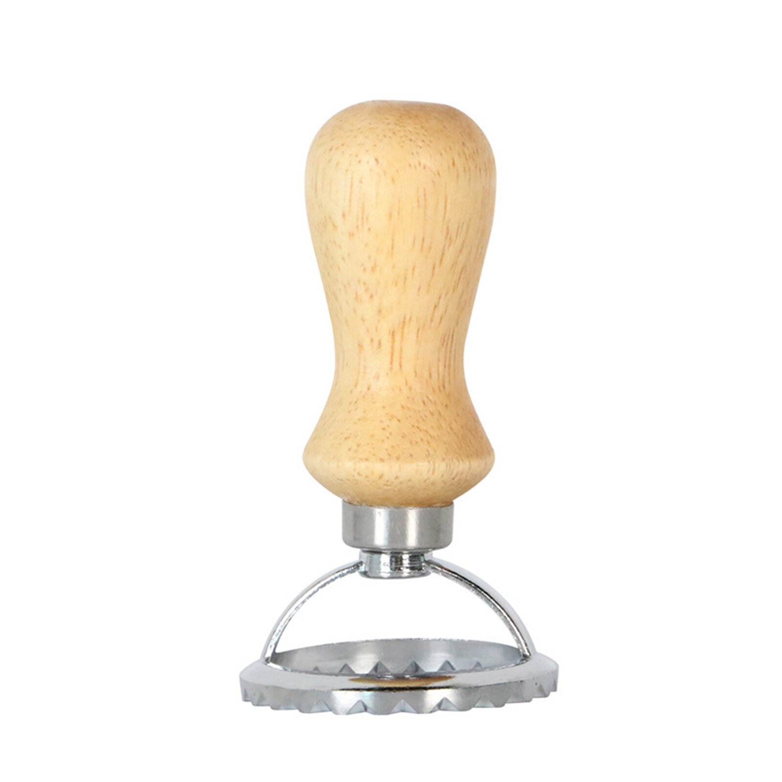 Ravioli Maker Cutter Stamp Set with Wooden Handle Zinc Alloy Biscuit Mould for Ravioli Pastal VJ