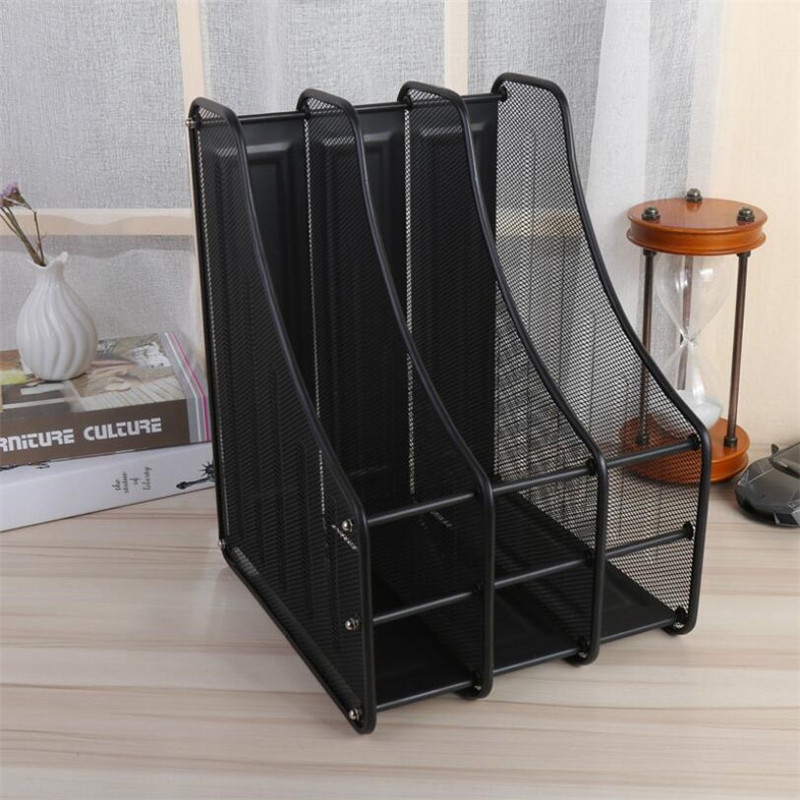 29.3x24x31.3cm Metal Wire File Holder Data Office Supplies Desktop Storage File Holder Office Organizer Holder Accessories