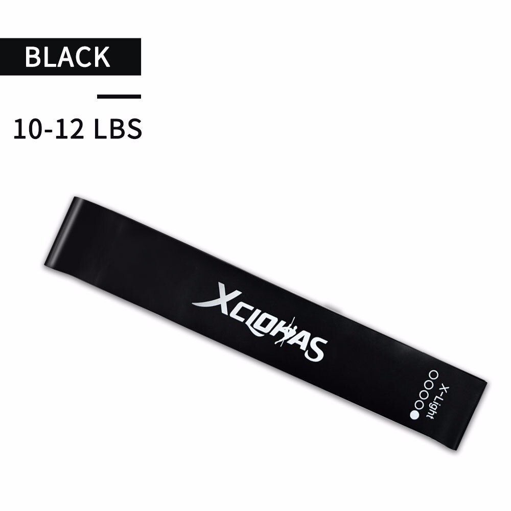 Xc lohas 10-50 lbs modstand gummibånd pilates yoga fitness mænd høj elastisk ekspander træning sportsudstyr sort 5 niveauer: X-lys