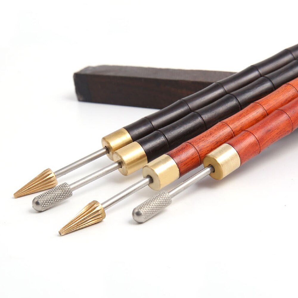 Pluma de aceite con borde de cuero, aplicador de pluma de tinte de borde rápido, herramientas de cuero, herramienta de tinte de borde artesanal