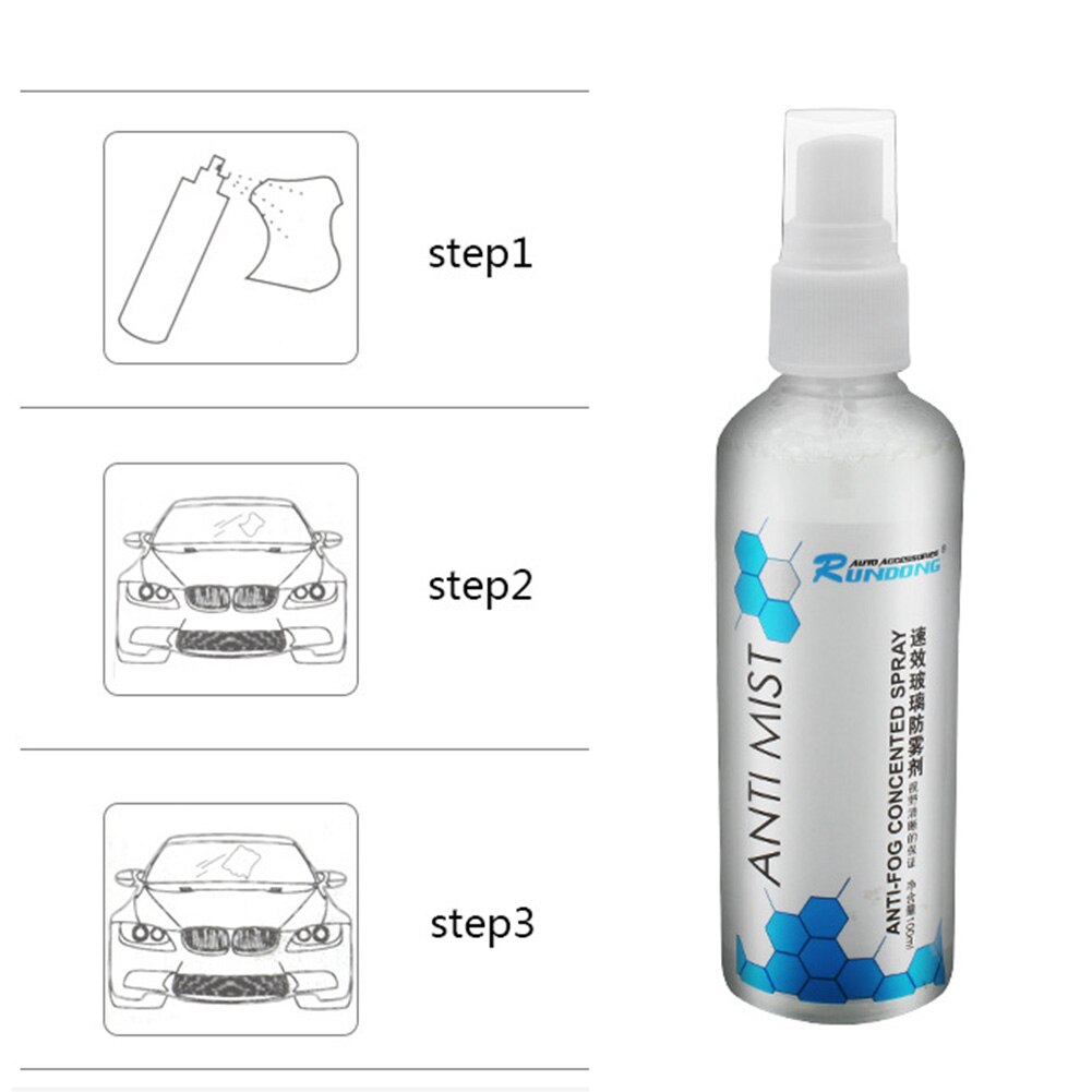 Winter Car Interior Glass Window Windscreen Anti-Fog Mist Defogging Spray