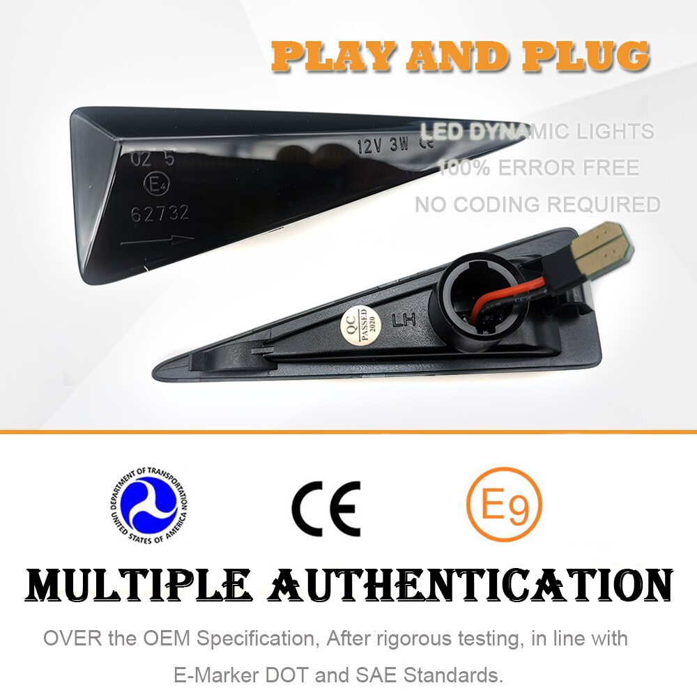 2 stuks dynamische led zijmarkeringslichten met knipperlichten voor renault espace  mk4 vel satis wind avantime megane 2 scenic 2 espace 4