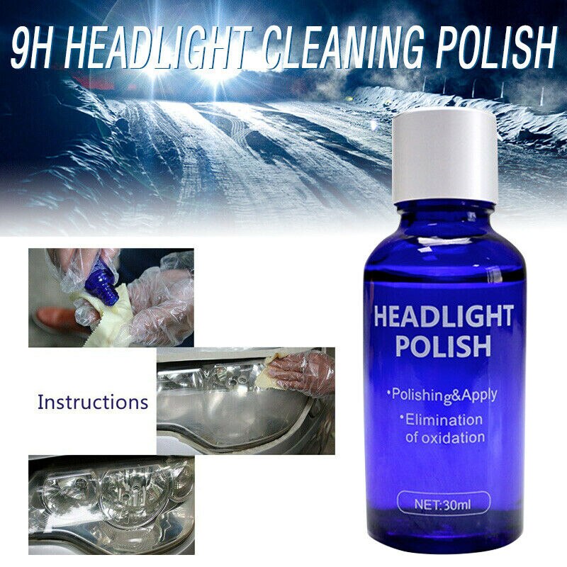 Strålkastare polish kit bil strålkastare strålkastare rengöring reparation restaurering plast polish återställande kit