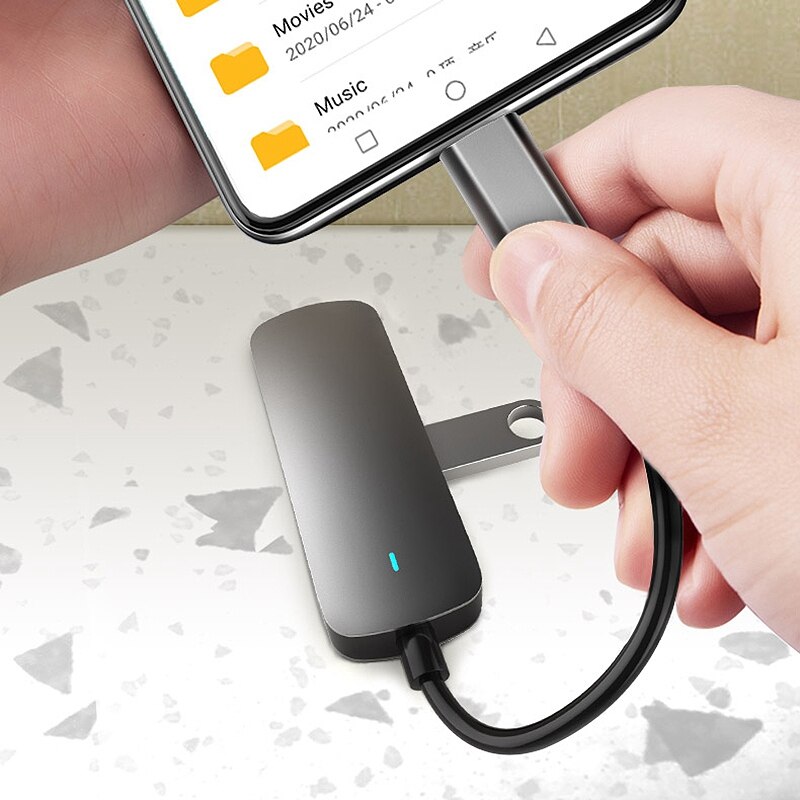 4-In-1 Docking Station, type-C Om USBx2 + Hdmi + Dp Draagbare Multifunctionele Hub, ondersteunt USB-C Mobiele Telefoons En Computers
